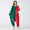 Candy Cane Red & Green Hooded Christmas Onesie