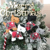 Plaid Dog Christmas Pendant