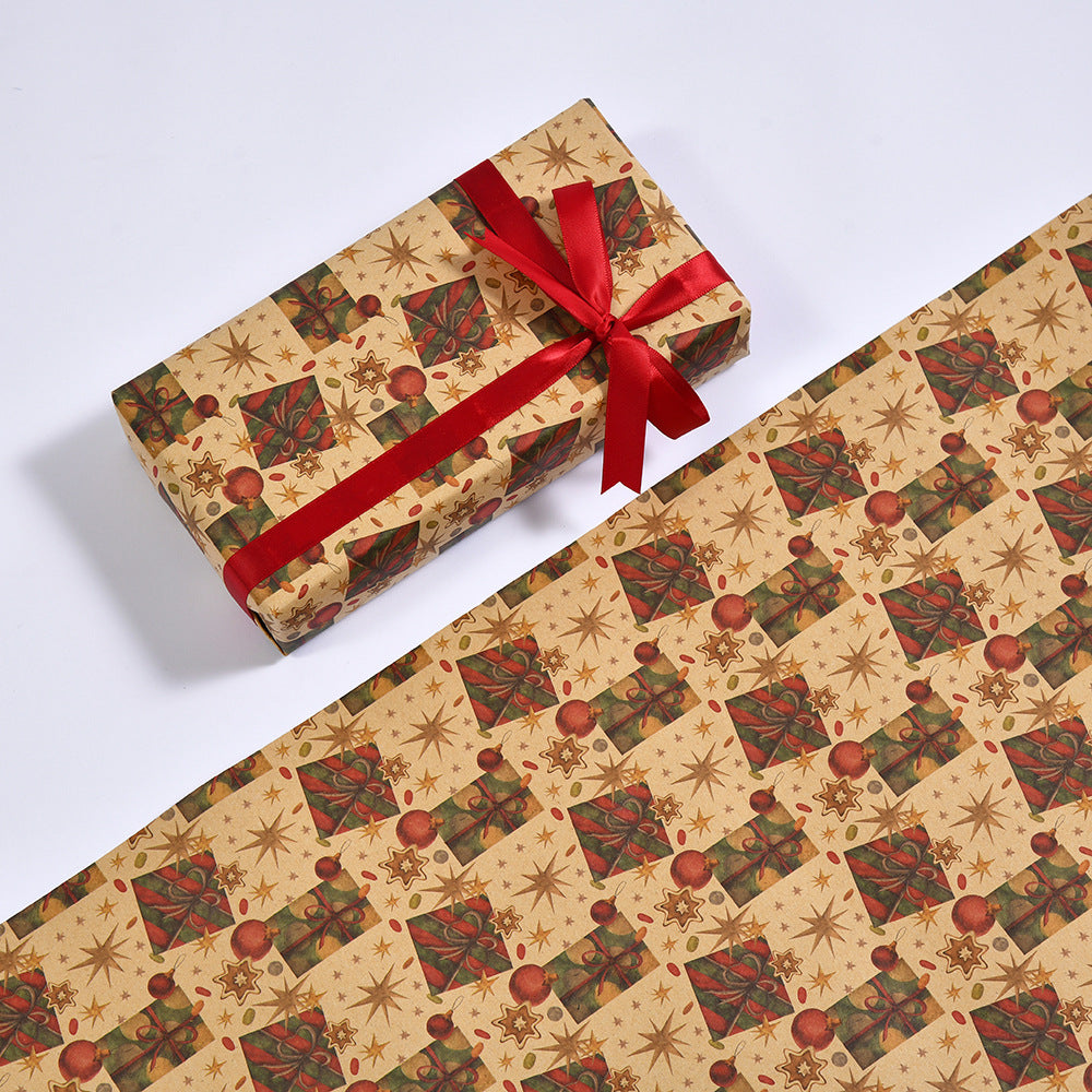 Santa Christmas Kraft Gift Wrap – image 2