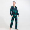 Family Green Tartan Christmas Pyjamas with Dog Bandana – image 2