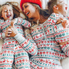Family Red & White Nordic Reindeer Pyjamas