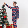 Family Navy Fair Isle Snowflake Christmas Pyjamas – image 2