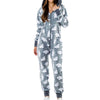 Women's Navy Fair Isle Zip-Up Christmas Onesie – image 2