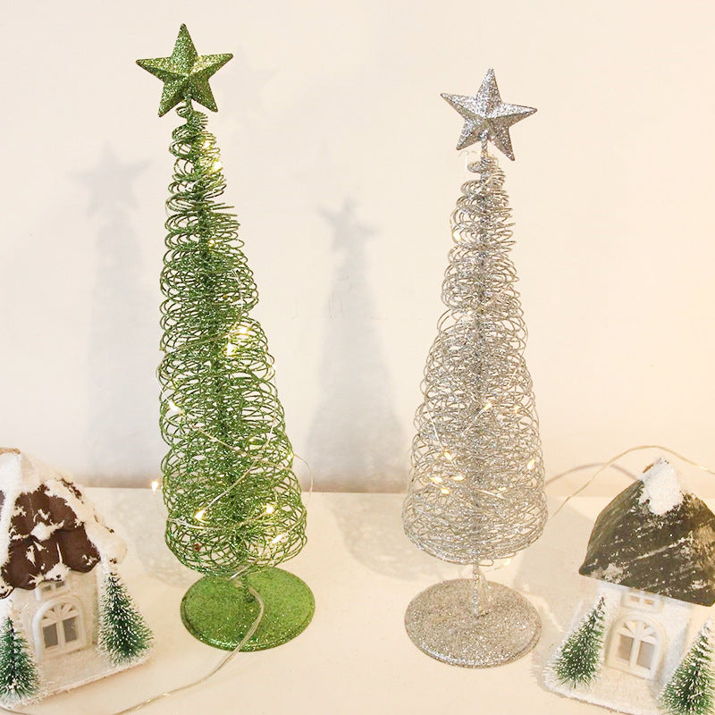 Light-Up Metal Christmas Tree Decoration – image 2