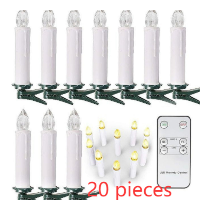 Solar LED Candle String Lights – 20 Candles – image 2