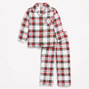 Kids' White & Red Check Christmas Pyjamas – image 6