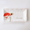 Santa & Reindeer Ceramic Christmas Plates – image 3