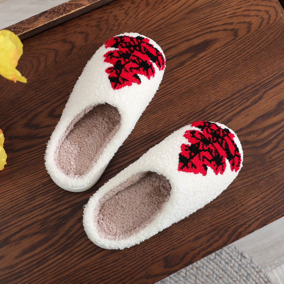 Plaid Christmas Tree Teddy Fleece Slippers – image 2